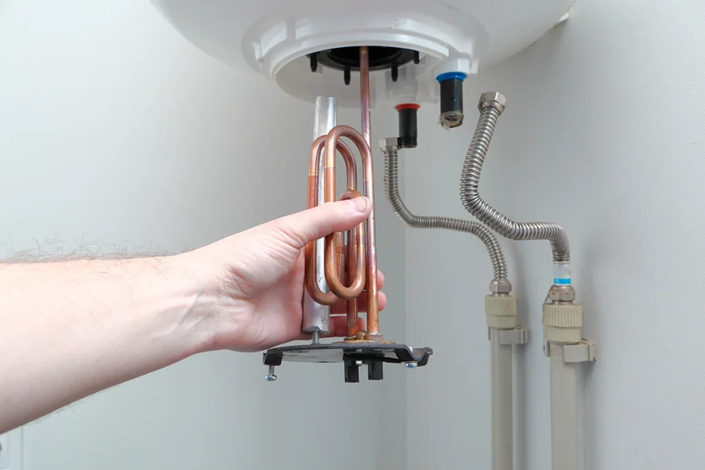 how to test water heater element