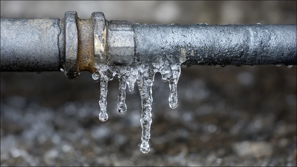how to tell if pipes are frozen
