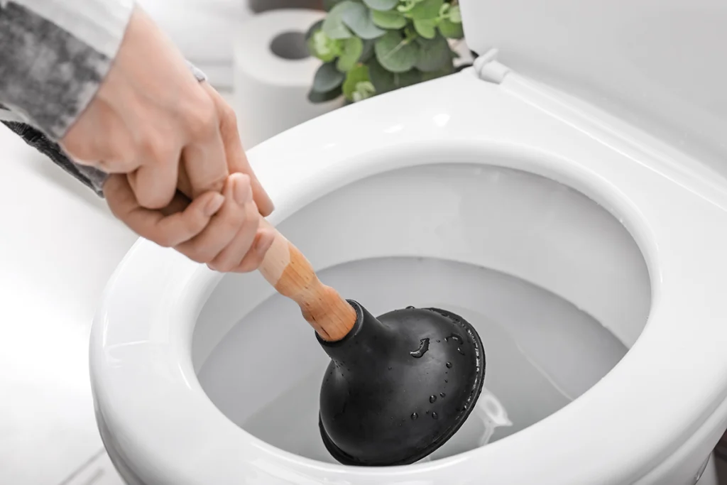 how to use a plunger